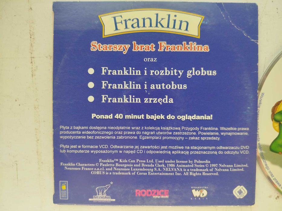 Franklin Starszy brat Franklina VCD koperta dzieci bajka