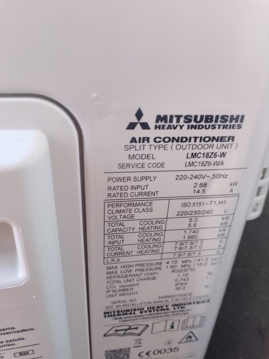 Ac Mitsubishi Inverter 18 btus