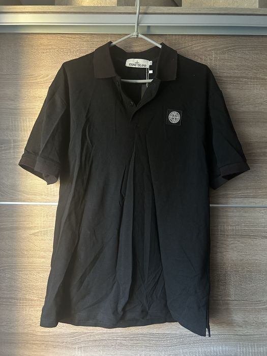 T-shirt polo czarny
