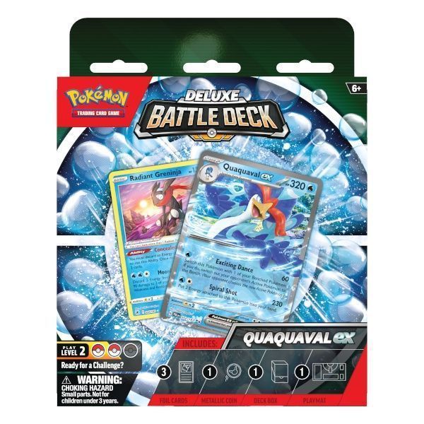 Oryginalna talia do gry Pokemon TCG: Quaquaval ex Deluxe Battle Deck