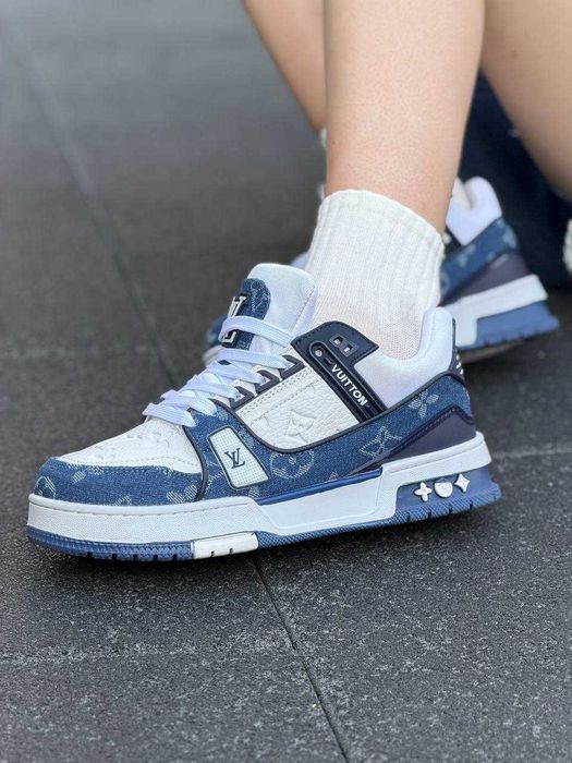 Жіночі кросівки Louis Vuitton Trainer Blue Луі Віттон