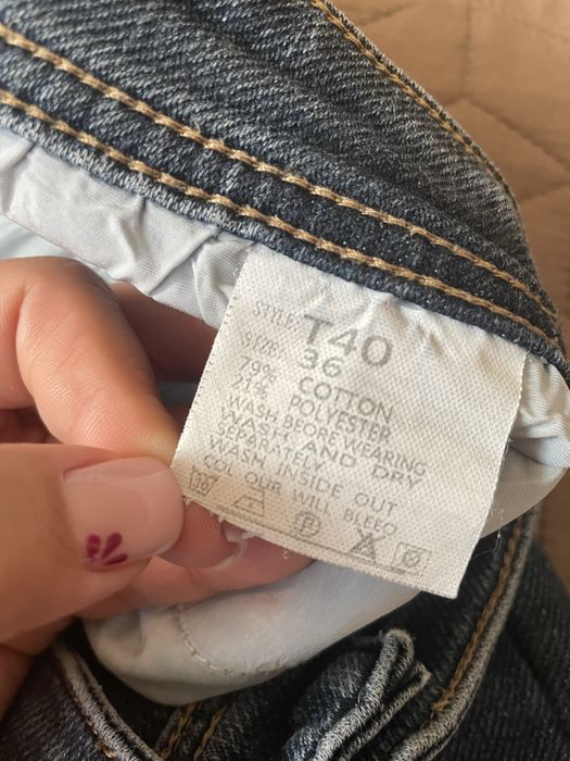 Granatowe spodnie jeansowe męskie Komino W36/XL/XXL