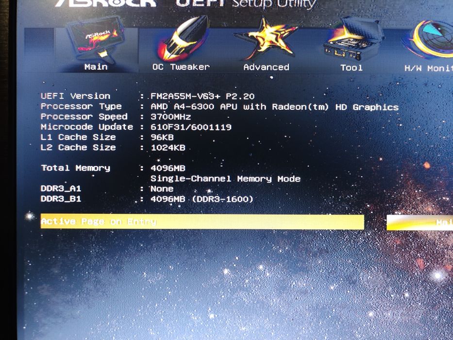 ПК AMD A4-6300 DDR3-4gb MSI Nvidia GeForce GT9800-1gb ASRock FM2A55M