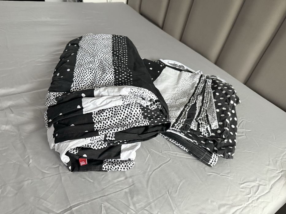 Home&you pattino posciel 200x220 bawelna 100% czarno-biala