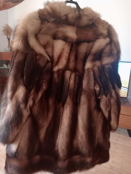 Futro naturalne piękne unisex