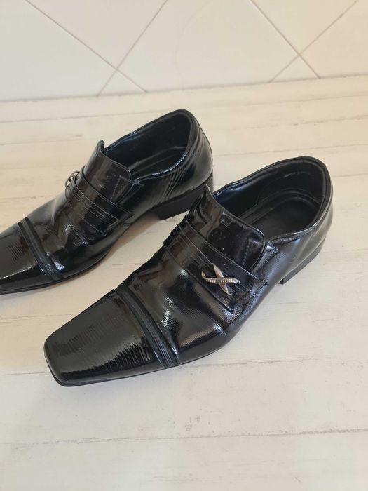 Sapatos Clássicos Formais Italianos Pretos Black Classic Italian Shoes
