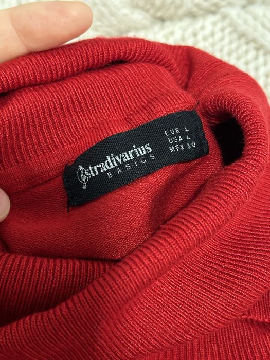 Водолазка гольф Stradivarius червоний