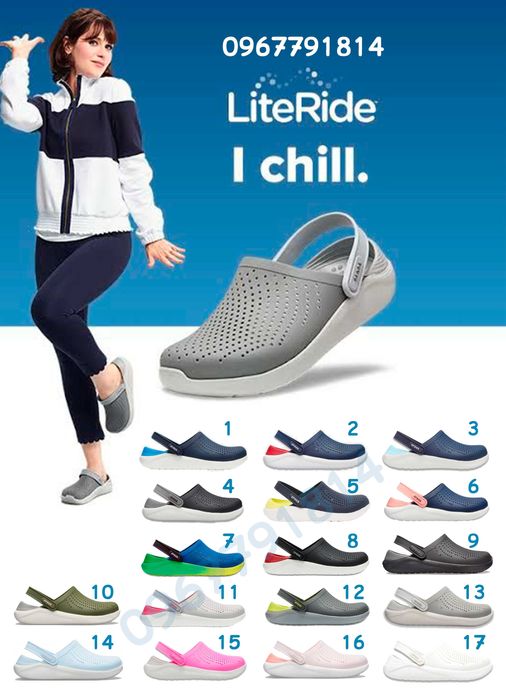 Мужские Кроксы Crocs LiteRide Сабо Лайт Райт 36-45 р