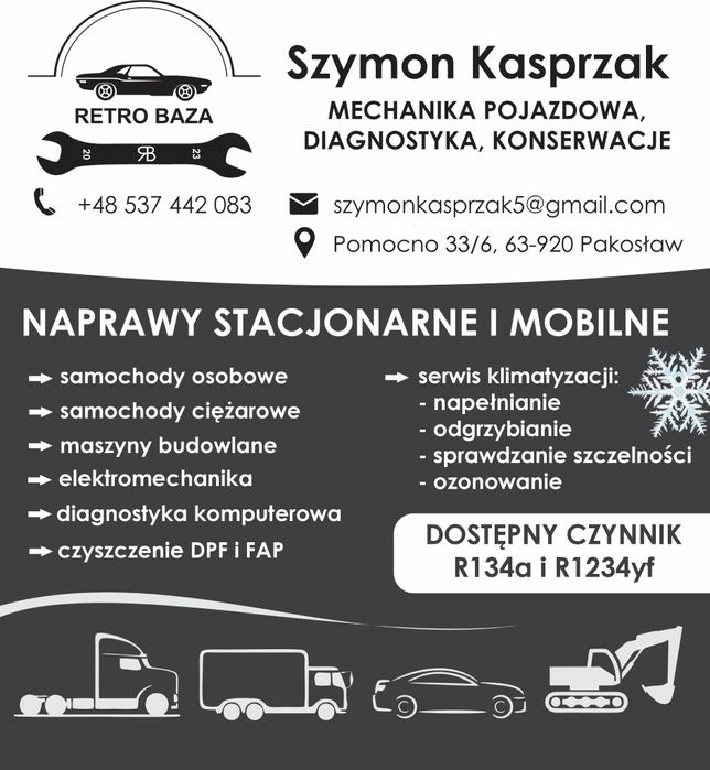 Serwis klimatyzacji czynnik R134a R1235yf