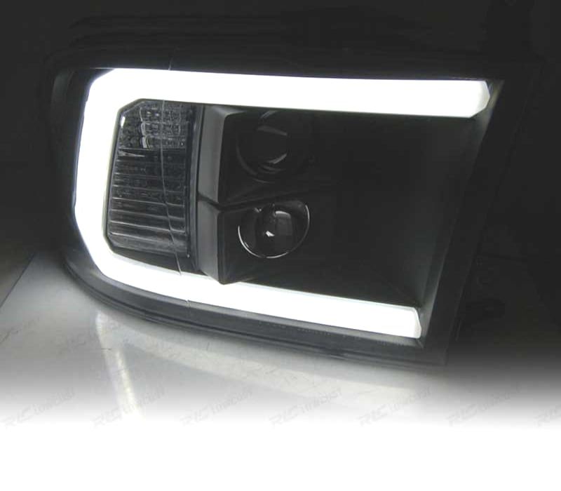 FAROIS DODGE RAM 09-18 LUZ DIURNA LED PRETO