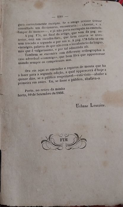 LOUREIRO (Urbano).— PERFIS BURLESCOS. Estudos contemporaneos. 1866