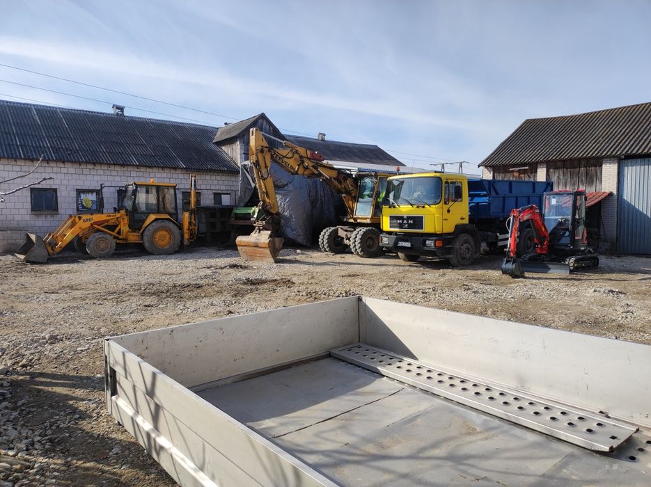 Koparka koparko-ładwarka piach ziemia kruszywa wywrotka rozbiorki