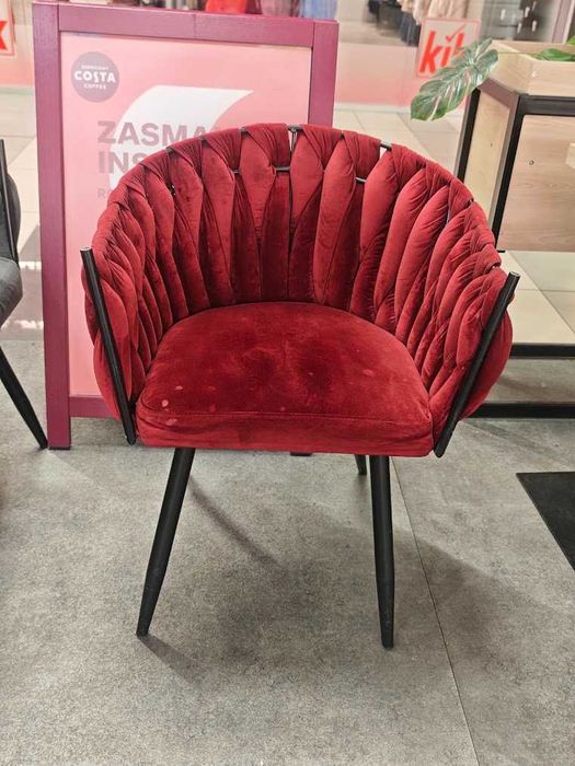 Fotel welurowy pleciony do kawiarni i restauracji + kanapy 16szt