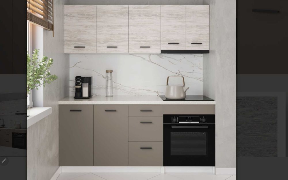 Кухні  в наявности та під замовлення по індивідуальному розміру .