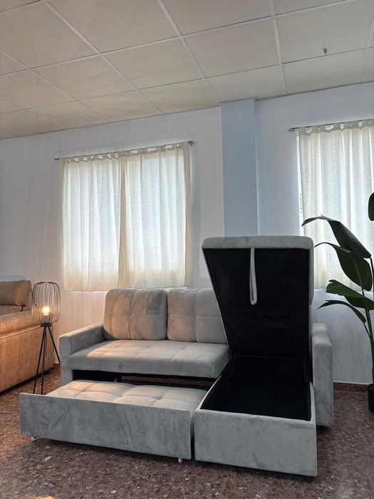 Sofá cama reversivel novo paga na ato entrega Envio grátis
