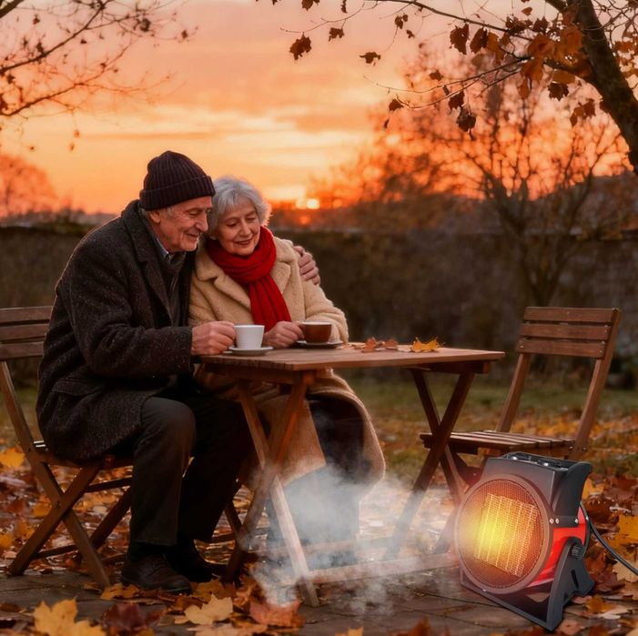 Przenośny Grzejnik 2000W Słoneczko Źródło Dodatkowego Ciepła W Pokoju