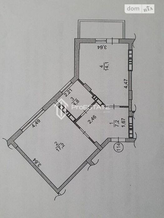 Продаж 3к квартири 65.36 кв. м на вул. Метрологічна 54б
