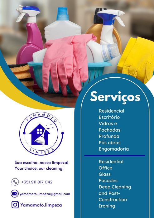 Limpeza residencial e comercial