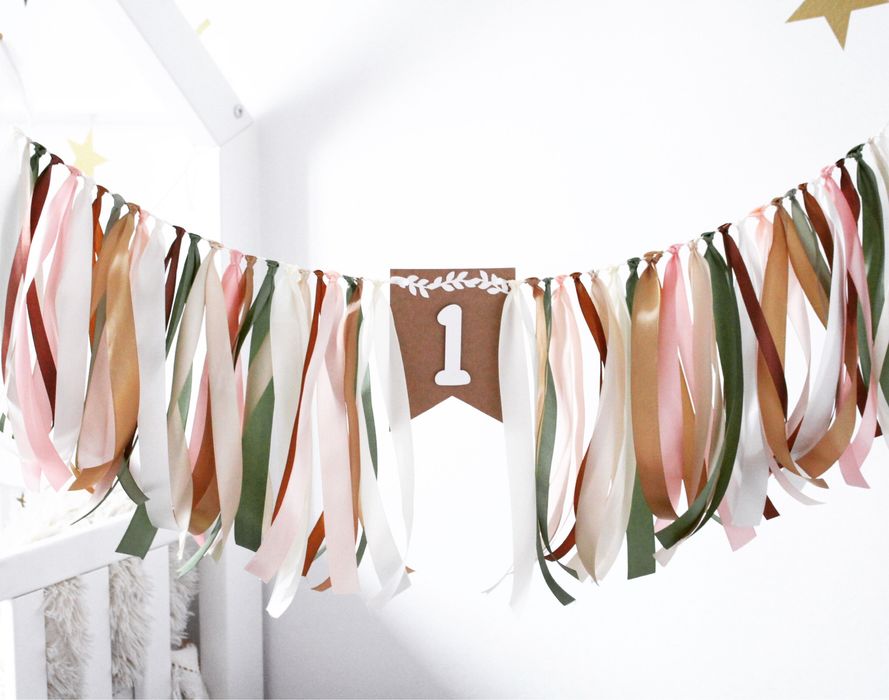 Girlanda urodzinowa baner banner urodzinowy na roczek urodziny chrzest