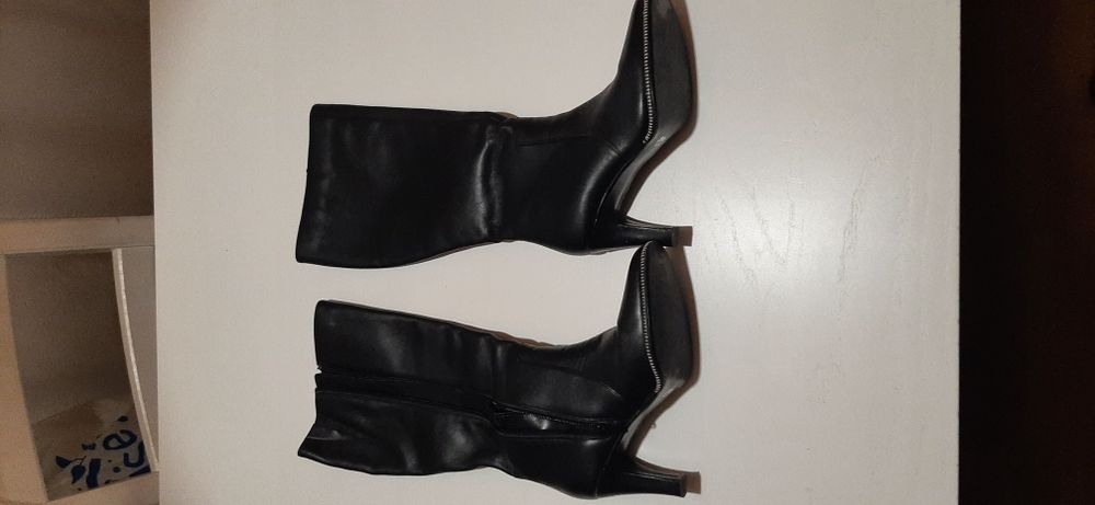 Buty kozaki damskie zimowe r.37 skóra