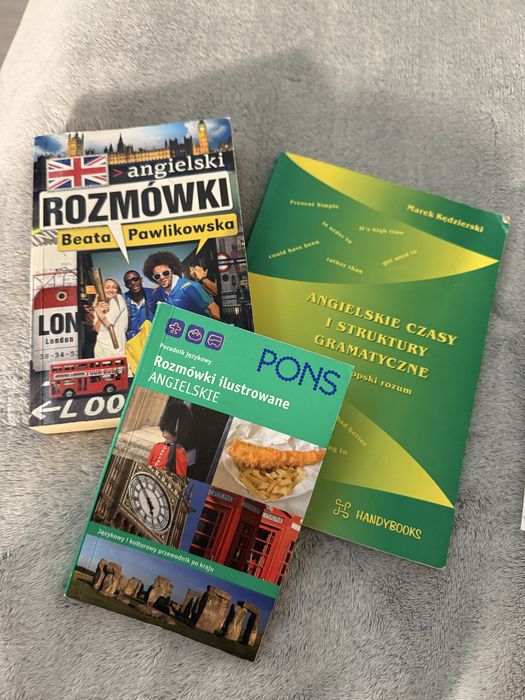 Angielski 3 ksiazki zestaw pakiet Rozmowki Pawlikowsk  Kedzierski PONS