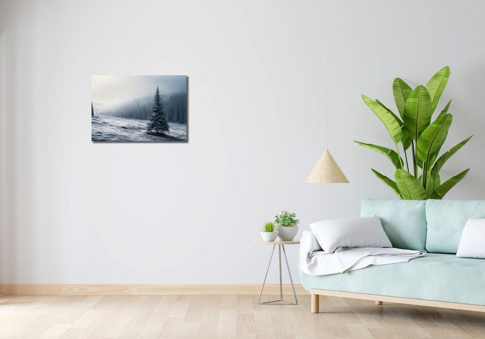Obraz 60x40cm Samotna Choinka