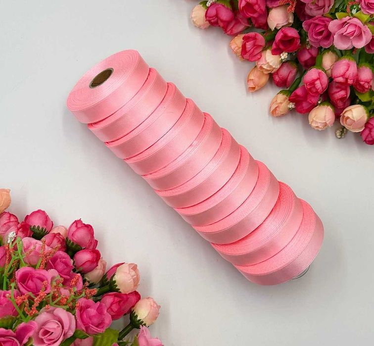 Атласна стрічка - 1,2 см х 23 м (10 рулонів) Лента атласная