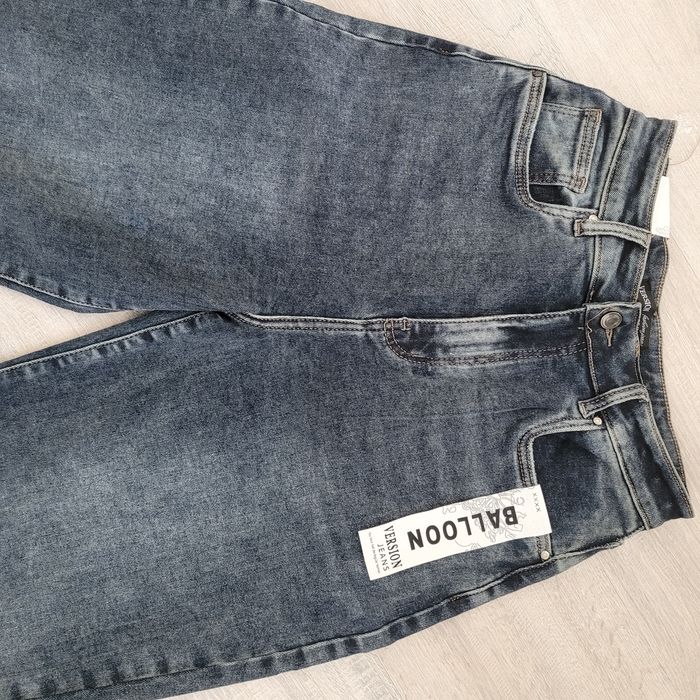 Jeansy balloon grafit