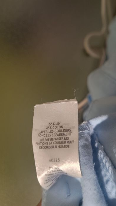 Denim Co.  Męskie spodnie cargo z lnu i bawełny, 55% Len, Roz. M/L