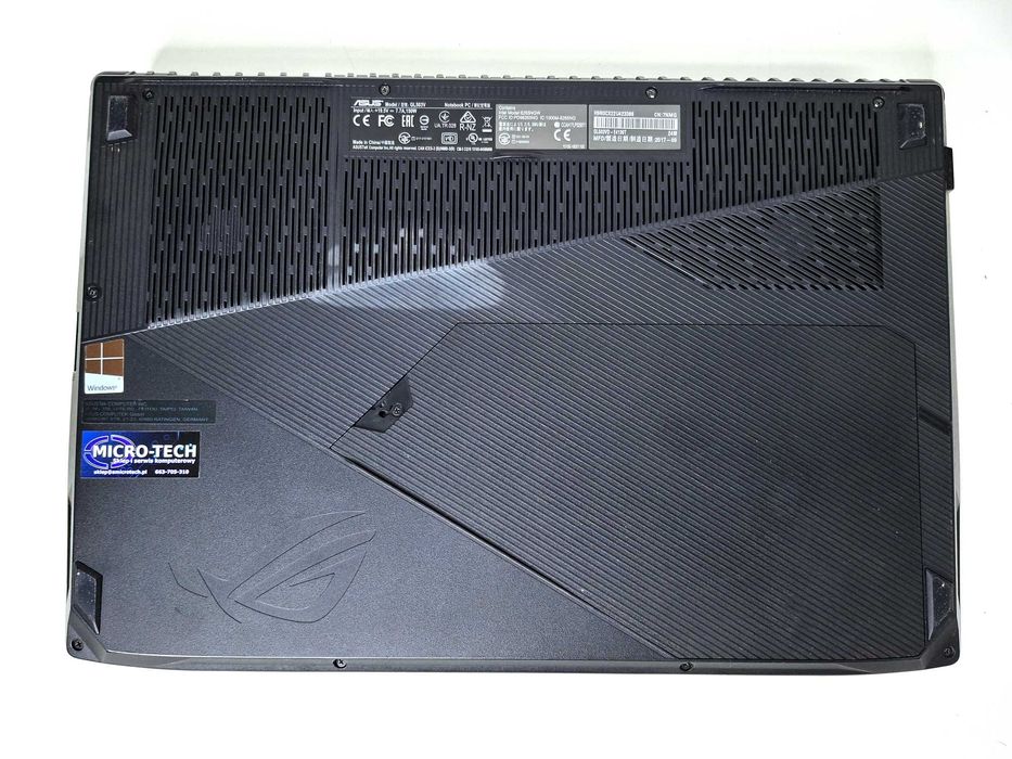 Laptop ASUS ROG GL503VD, i7-7700, GTX 1050, 16GB, 512+512GB