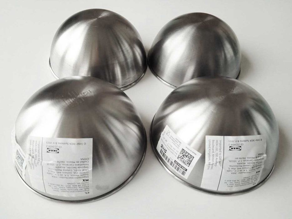 Набір металевих мисок IKEA BLANDA BLANK (12 см), 4 шт