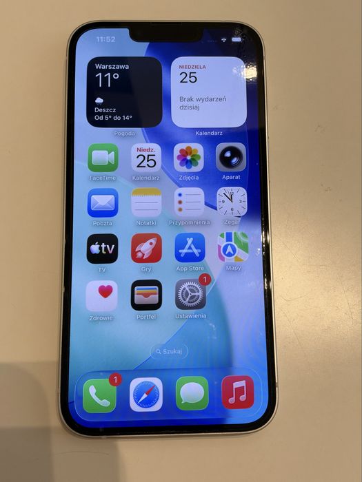 Iphone 13 128GB Biały - stan idealny