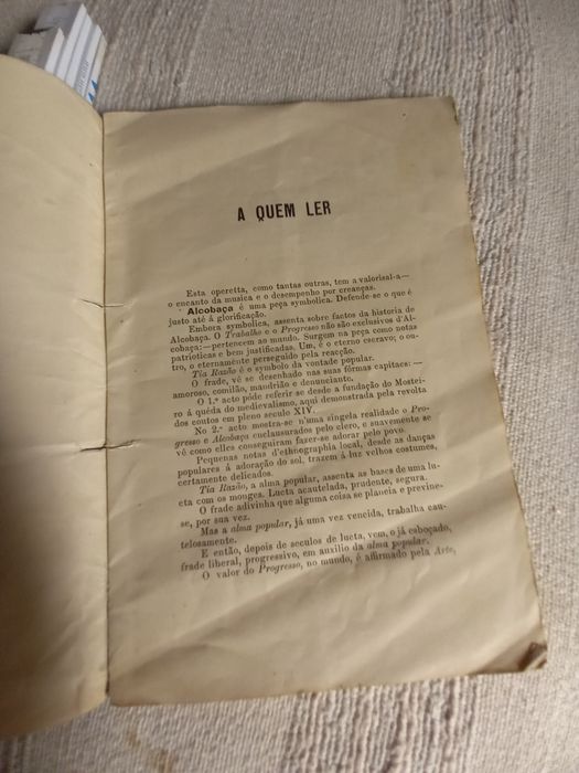 Alcobaça - operetta em dois actos livrinho de 1909