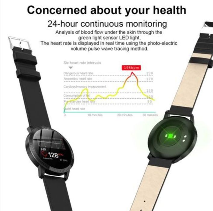 Smartwatch Cf18 ecrã Oled batimento cardíaco Notificação NOVO