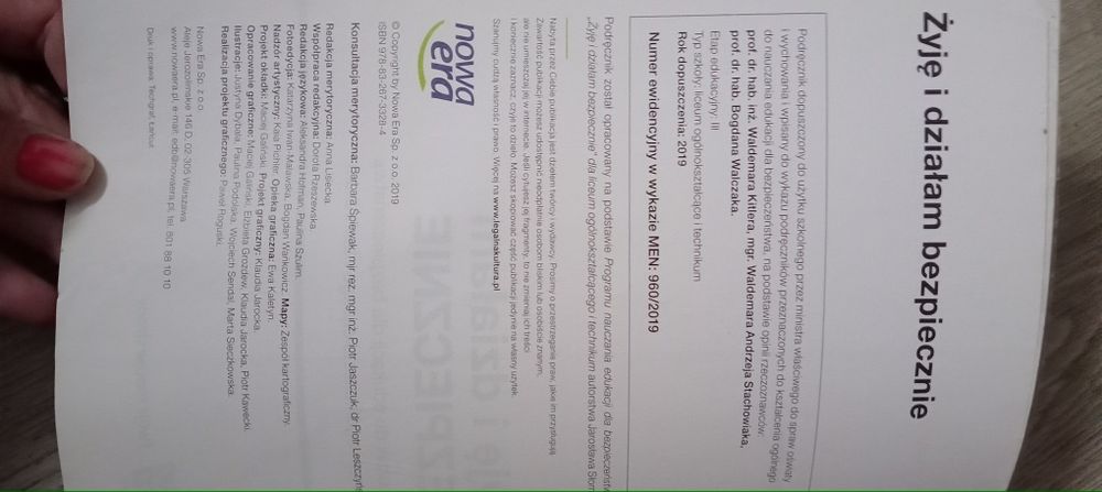 Żyje i działam bezpiecznie