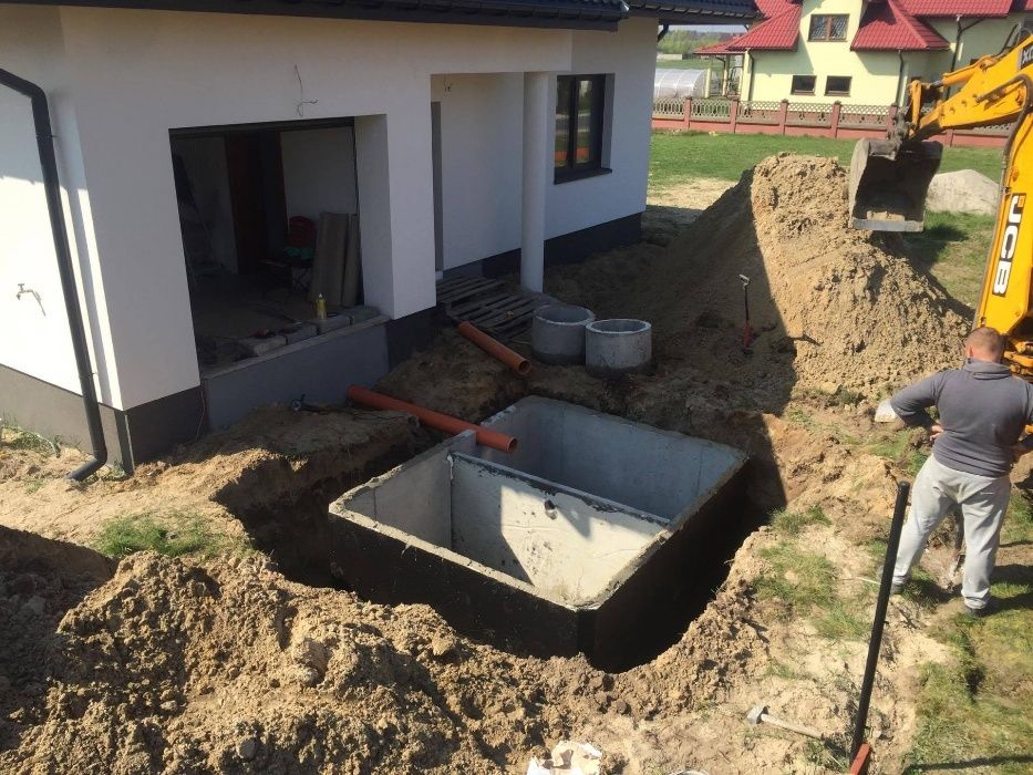 Szamba betonowe z Wykopem, Zbiornik na szambo jednokomorowy + WYKOP