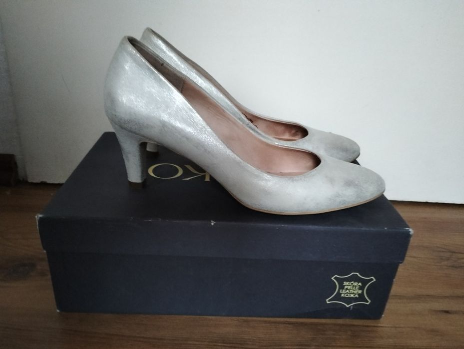 Buty ślubne Ryłko skóra naturalna 38