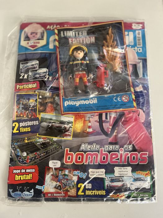 Playmobil figura + revista