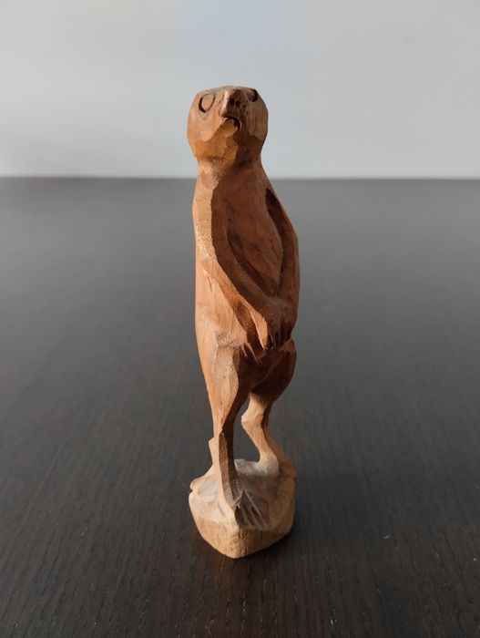 Estátua Artesanal Africana Suricata