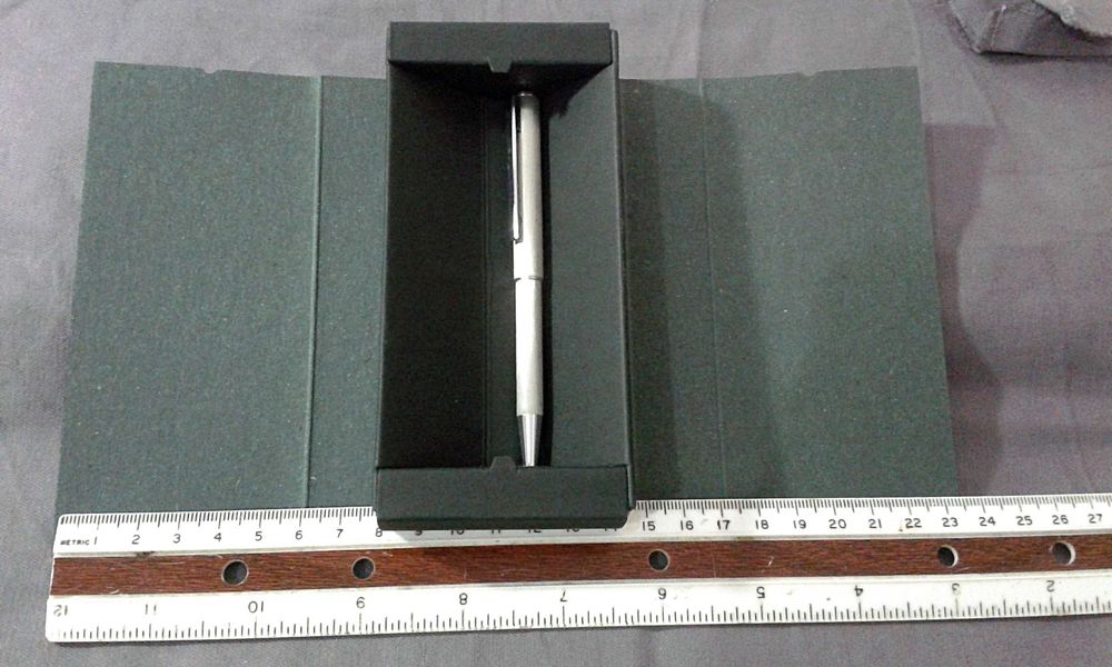 Esferográfica telescópica extensível LOTUS,  aço, NOVA