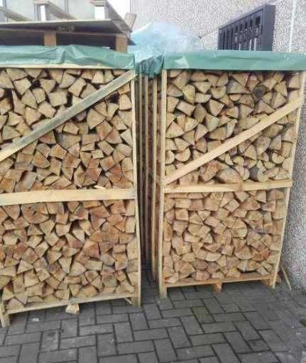 SUCHE DREWNO KOMINKOWE Sezonowane Buk Grab Dąb Jesion Wysuszone