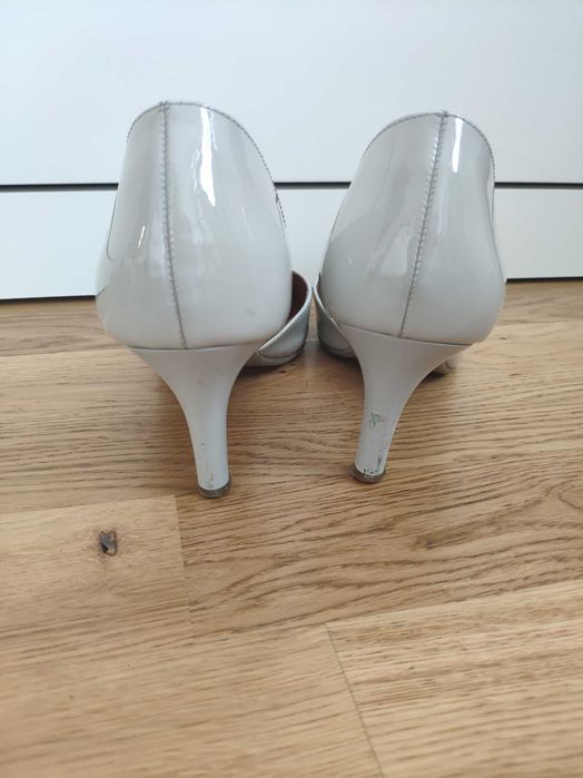 Czółenka ślubne Ryłko - rozm. 37