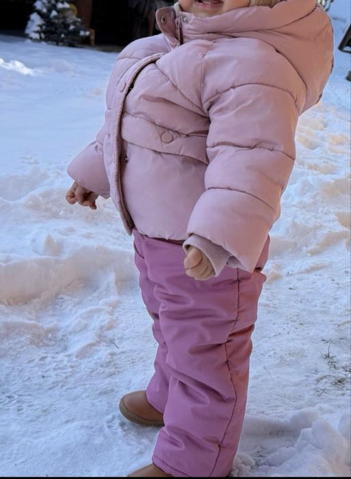 Зимовий Комплект куртка zara + напівкомбез