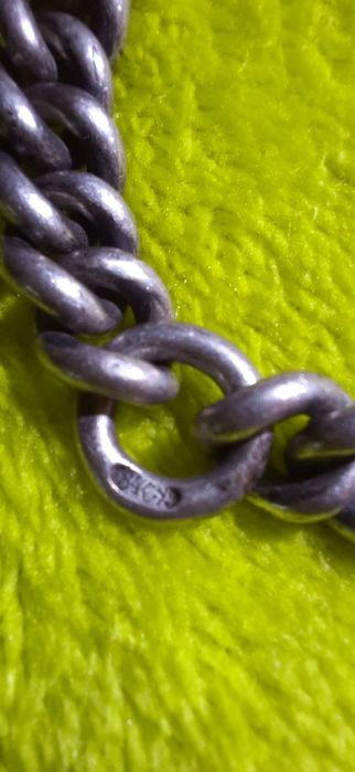 Цепочка для карманных часов царизм российская империя серебро 84 проба