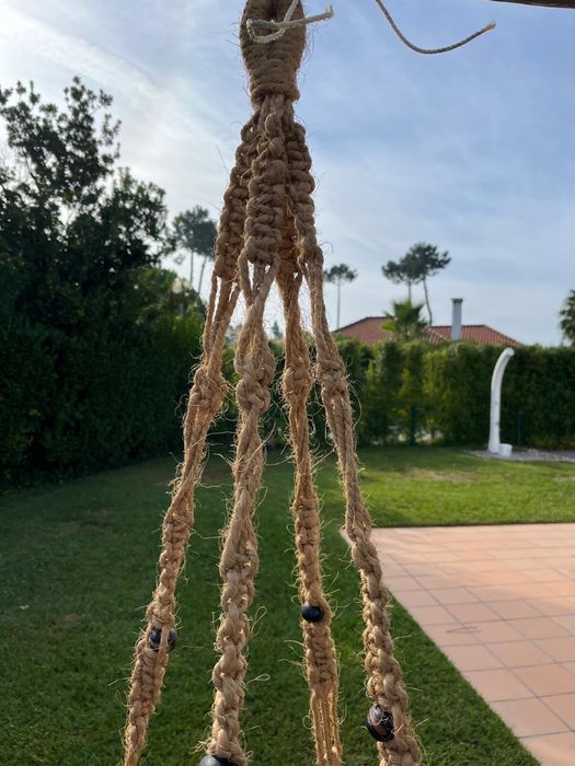 Cadeira suspensa em corda