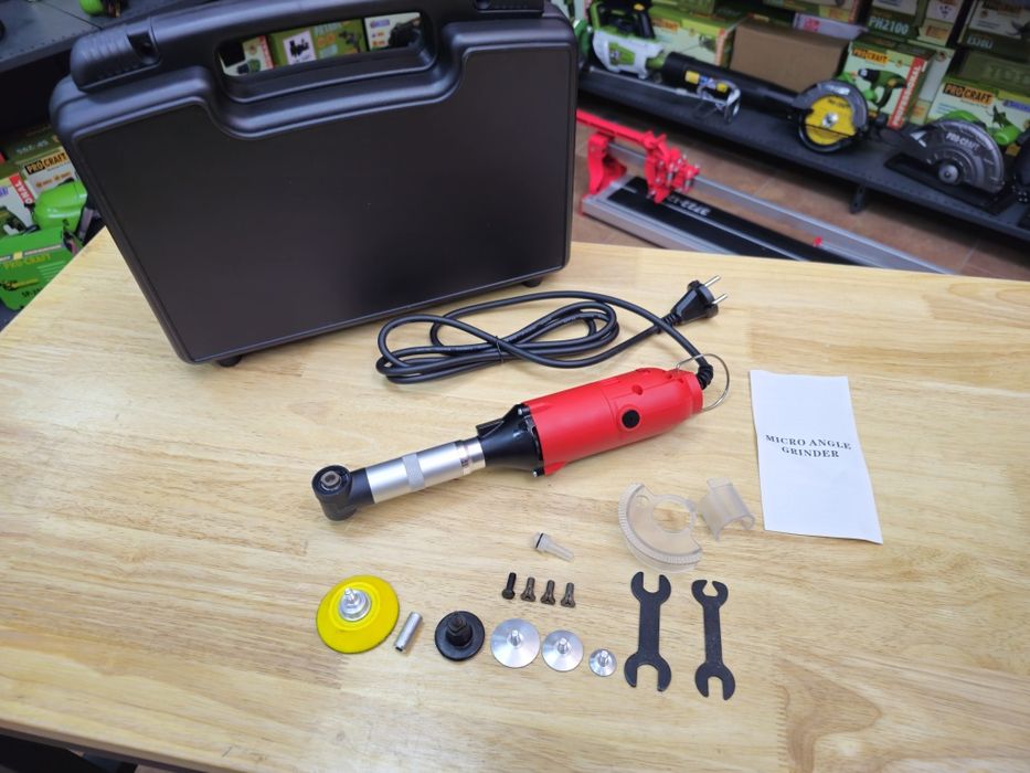 Гравер угловой +Кейс Помогатор для резки плитки Регулировка об.