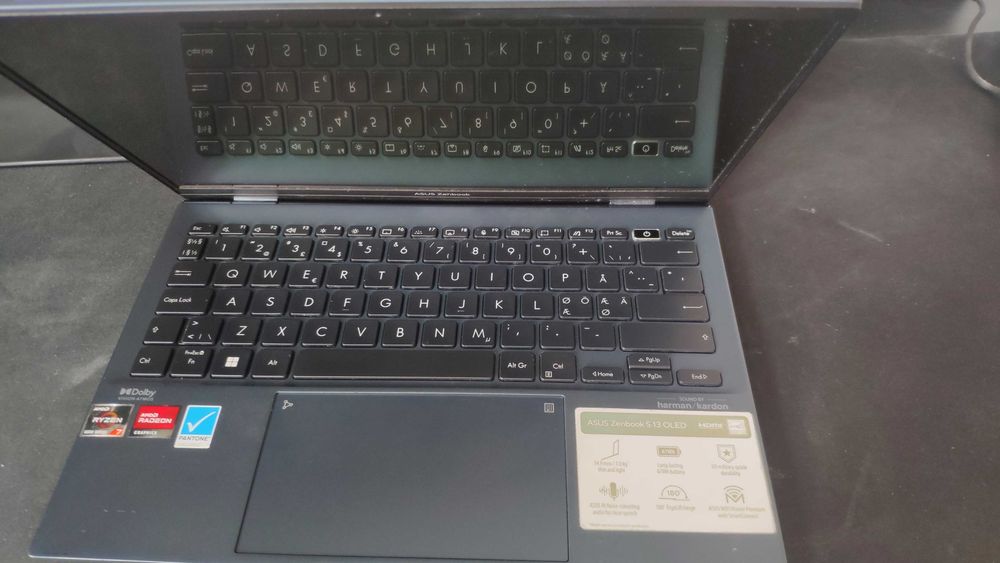 Asus Zenbook S13 R7-6800U/16GB/1TB/OLED Norweska Klawiatura