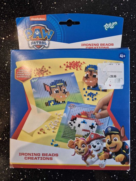 Koraliki do prasowania Psi Patrol zestaw szablony