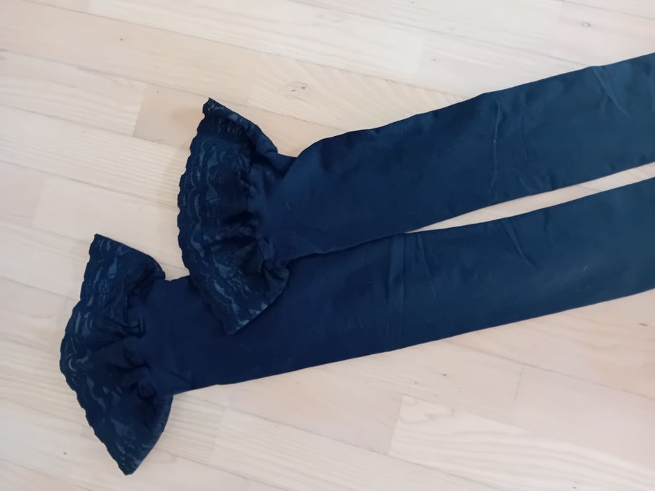 Pończochy damskie czarne samonośne