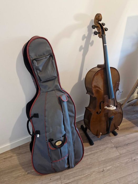 Violoncelo Stentor Student II 4/4 + acessórios – Como novo